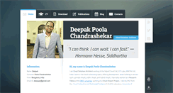 Desktop Screenshot of deepakpoola.com